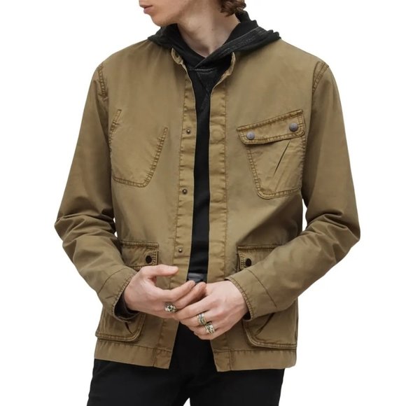 John Varvatos Collection Men's DOM M65 Military Rebel Field Pocket Jacket Olive - Picture 1 of 7